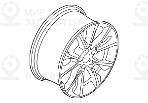 Колесный диск легкоспл.дов.до блеска
 BMW 36116853955