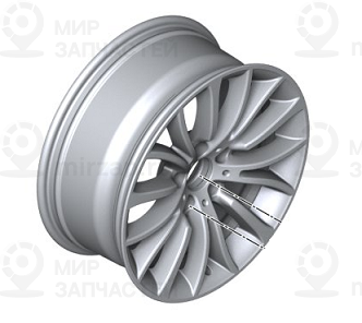 Колесный диск легкоспл.дов.до блеска
 BMW 36116857668