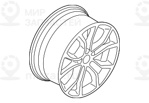 Scheibenrad Leichtmetall
 BMW 36116858873