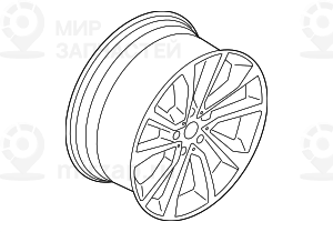 Scheibenrad Leichtmetall Glanzgedreht
 BMW 36116858874