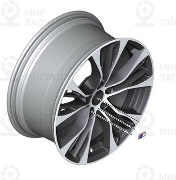 Колесный диск легкоспл.дов.до блеска
 BMW 36116859423