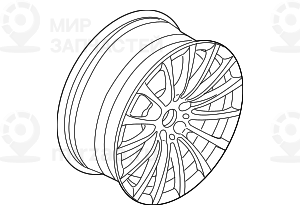 Дисковое Колесо Лм Отражающее Серебро 8Jx18     Et:30
 BMW 36116861224