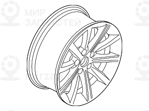 Scheibenrad Leichtmetall
 BMW 36116862900