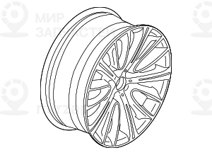 Scheibenrad Leichtmetall Ferricgrey
 BMW 36116863111
