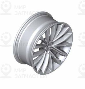 Scheibenrad Leichtmetall Reflexsilber
 BMW 36116863418