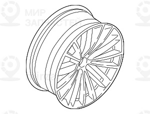 Scheibenrad Leichtmetall Ferri
 BMW 36116863423