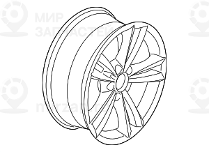Дисковое Колесо Легкосплавное 8Jx18 Et 34
 BMW 36116866306