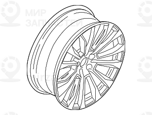 Scheibenrad Leichtmetall Ferricgrey
 BMW 36116877332