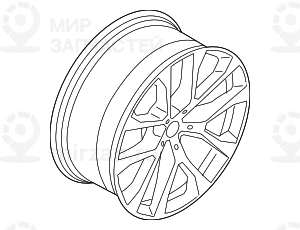 Колесный Диск Легкосплавный. Ferricgrey
 BMW 36116883758