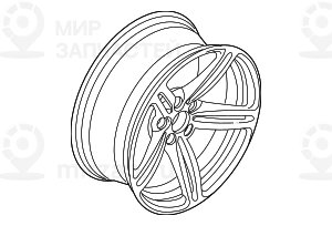 Колесный диск легкосплавный, кованый 81/2JX19  ET:12
 BMW 36117835146