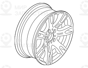 дисковое колесо легкосплавное 71/2JX17  ET:34
 BMW 36117842635