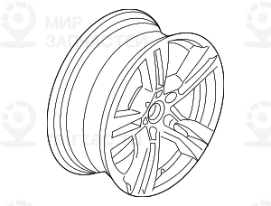 дисковое колесо легкосплавное 8JX18     ET:30
 BMW 36117842636