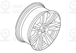 Колесный диск легкоспл.дов.до блеска
 BMW 36117846834
