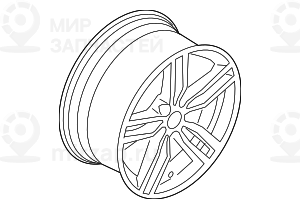 Scheibenrad Leichtmetall
 BMW 36117849630