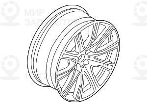 Scheibenrad Leichtmetall Ferricgrey
 BMW 36117850583