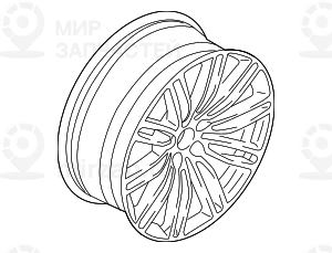 Scheibenrad Leichtmetall Jet B
 BMW 36117856926