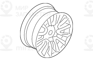 Колесный диск легкосплавный Silber 10JX20    ET:24
 BMW 36117897251