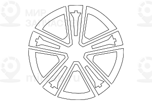 Scheibenrad Leichtmetall
 BMW 36118089877