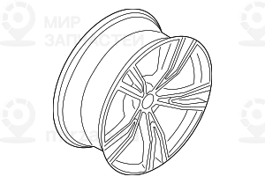 Scheibenrad Leichtmetall
 BMW 36118089896