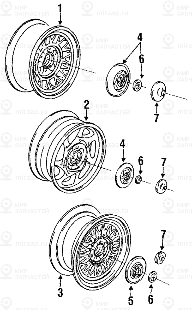 Колпак ступицы колеса
 BMW 36131179985