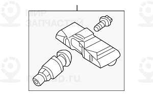 резьбовой клапан системы RDC ORANGE
 BMW 36146792827