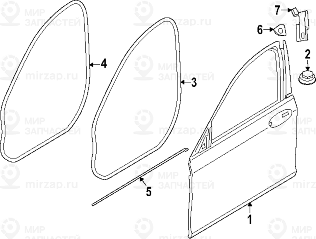 Tьr Aluminium Vorne Links
 BMW 41007408961
