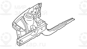 Radhaus Ohne Fgst.-Nummer Vorn Rechts
 BMW 41007416344