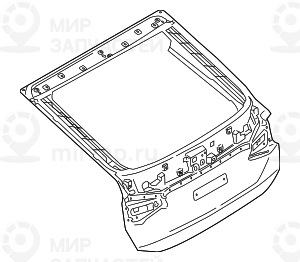 Heckklappe Aluminium
 BMW 41007419932