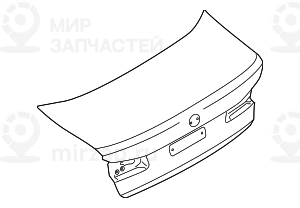 Heckklappe Aluminium
 BMW 41007440695
