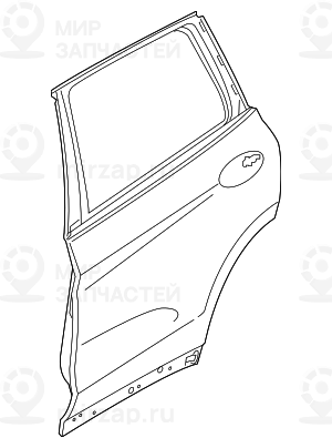 Правая задняя дверь
 BMW 41007465534