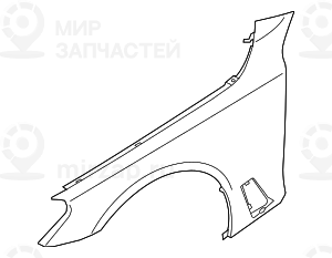 Крыло. Алюминий. Л Пд
 BMW 41007475305