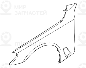Seitenwand Aluminium Vorn Rechts
 BMW 41007481062