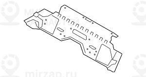Quertrdger Bodenblech
 BMW 41007487299