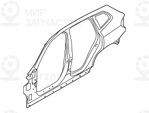 Seitenrahmen Aussen Recht
 BMW 41007494006