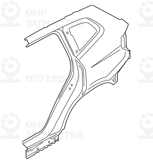 Seitenwand Hinten Links
 BMW 41007494011