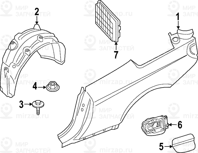 Запчасть BMW 41007494527