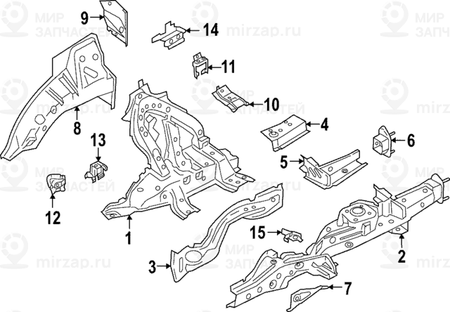 Radhaus Hinten Innere H?l
 BMW 41007947372