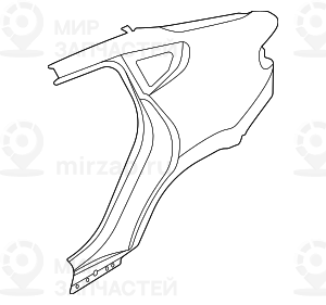 Крыло Л Зд
 BMW 41007955009