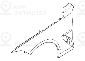 Крыло Л Пд
 BMW 41008099753