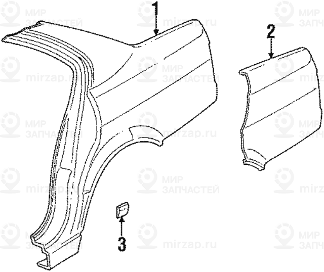 Крыло Л Зд
 BMW 41008110943