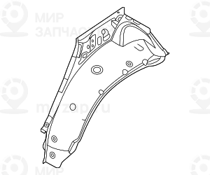 Брызговик П Зд Наружная Часть
 BMW 41009498779
