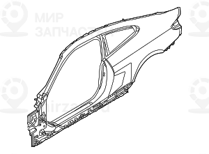 Боковой Каркас Л
 BMW 41009879827