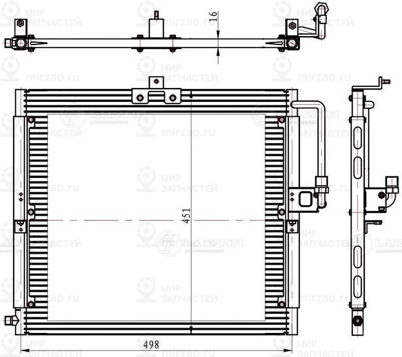 Конденсатор, кондиционер LUZAR LRAC1550
