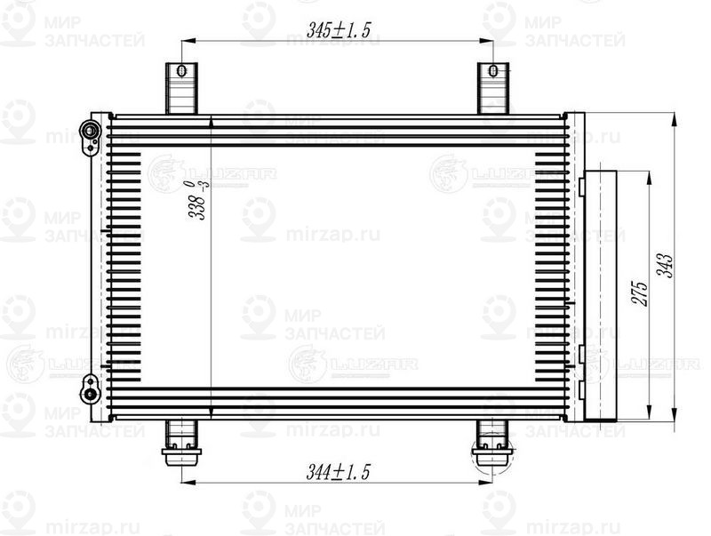 Конденсатор, кондиционер LUZAR LRAC2462