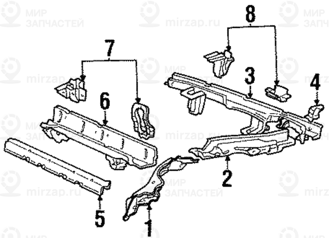 Лонжерон Л Зд
 BMW 41111948097