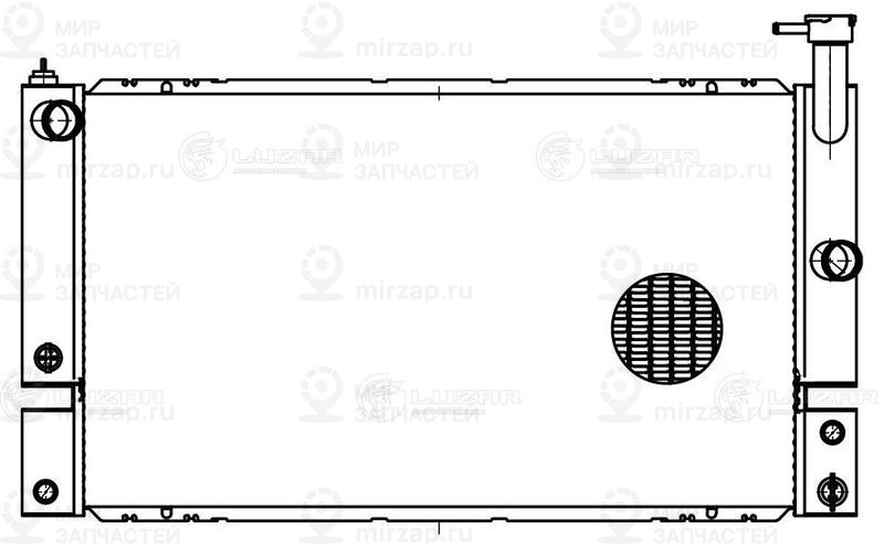 Радиатор, охлаждение двигателя LUZAR LRC1957