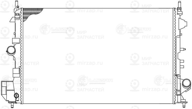 Радиатор, охлаждение двигателя LUZAR LRC2114