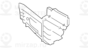 Соединительный щиток боковины Л
 BMW 41117174303