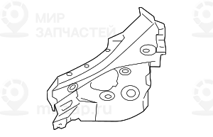Перегородка отсека вспом.мех.двигателя Л
 BMW 41117180941