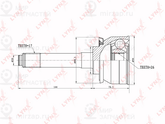 Запчасть LYNX CO3800